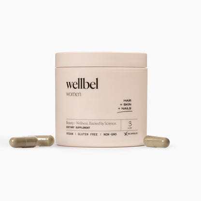 WELLBEL Women Clean Supplement for Hair Skin and Nails  90 Count